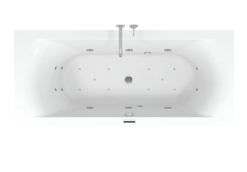 Op = Op Riho Lima Easypool 3.1 whirlpool inbouwbad 180x80cm - touch