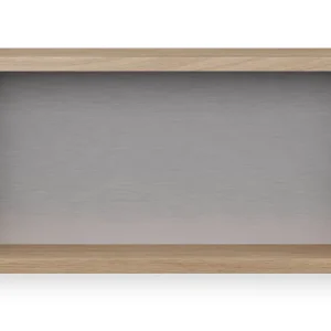 Looox Wooden BoX eiken 60x30 cm met RVS achterplaat Direct Beschikbaar