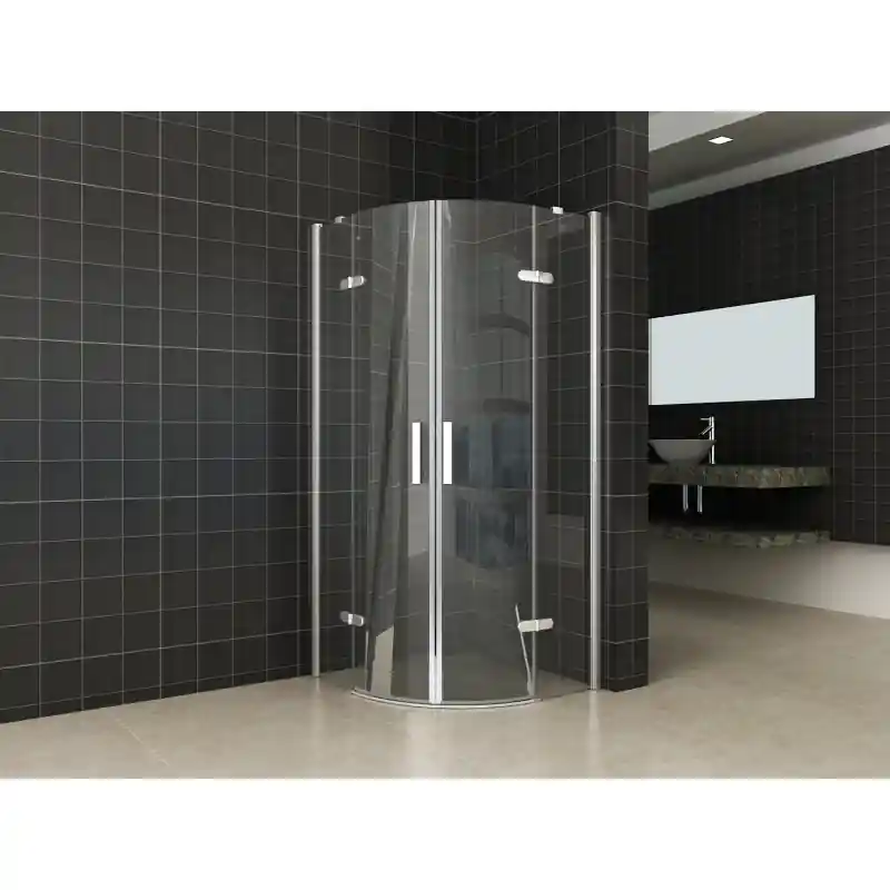 Hoge Kwaliteit Wiesbaden Double douchecabine kwartrond 90x90cm