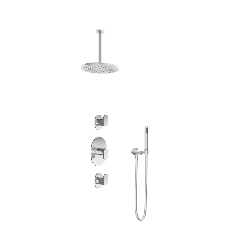 Bestseller Hotbath IBS 5 Get Together inbouw doucheset Friendo chroom - met staafhanddouche - plafondbuis 30cm - hoofddouche 25cm - wandsteun