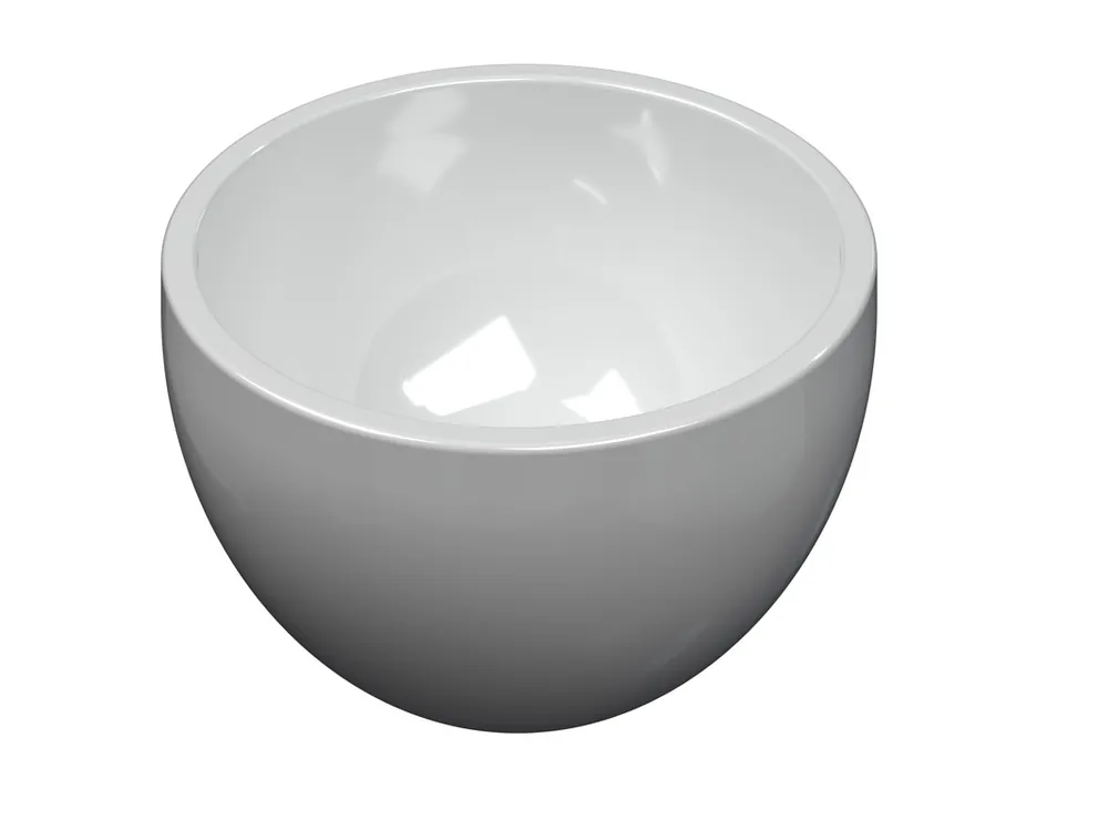 Ink Jazz XS opbouw fonteinkom 20cm polystone - glans wit Nieuwe Collectie