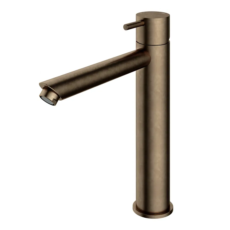 Hoge Kwaliteit Hotbath Cobber CB003HS wastafelkraan hoog - Verouderd messing