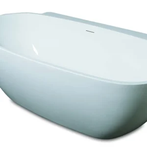 Bestel Nu Luca Primo halfvrijstaand bad rond 175x85cm acryl glans wit