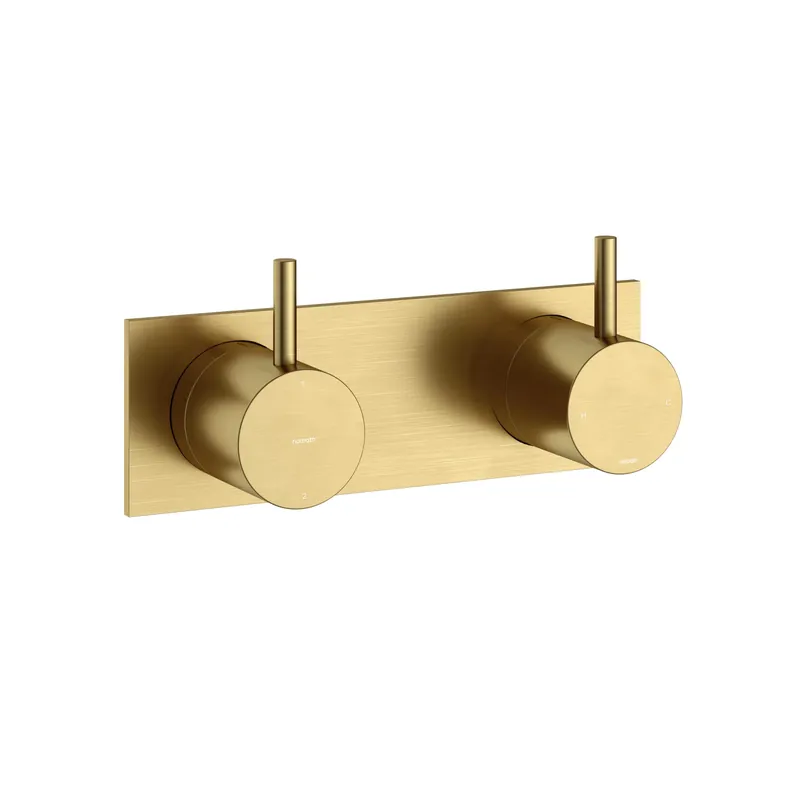 Trendy Hotbath Cobber CB029 afbouwdeel inbouw mengkraan met 2-weg omstel geborsteld messing PVD