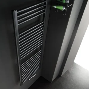 Luxe Instamat Rondo Lux badkamerradiator 121 x 50,7 cm (H x L) soft mat zwart