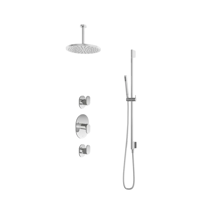 Hotbath IBS 5 Get Together inbouw doucheset Friendo chroom - met staafhanddouche - plafondbuis 15cm - hoofddouche 30cm - glijstang Topkwaliteit