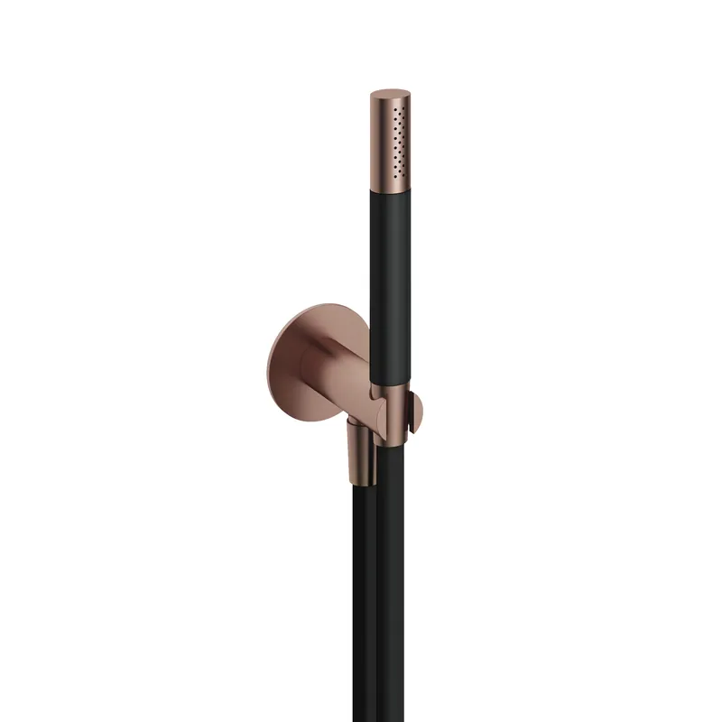 Hotbath Cobber M440 handdouche set met watertoevoer - geborsteld koper PVD Weekendaanbieding