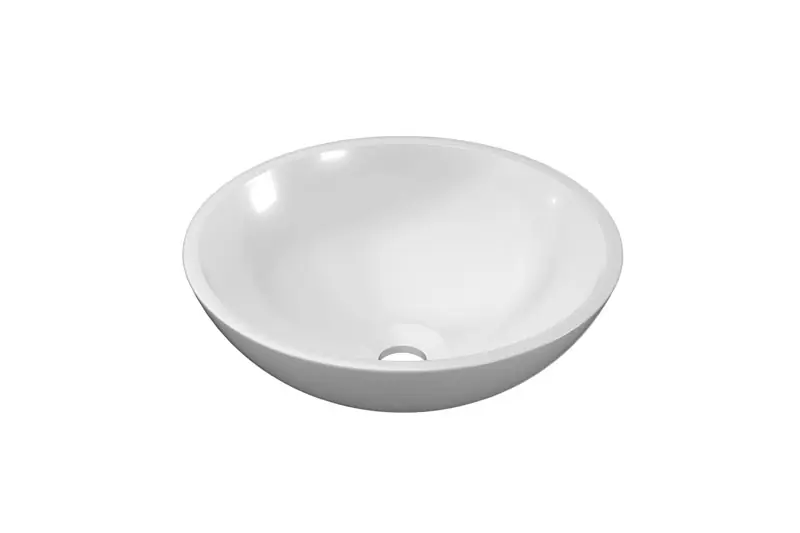 Merkproduct Ink Jazz Large opbouw waskom 40cm polystone - glans wit