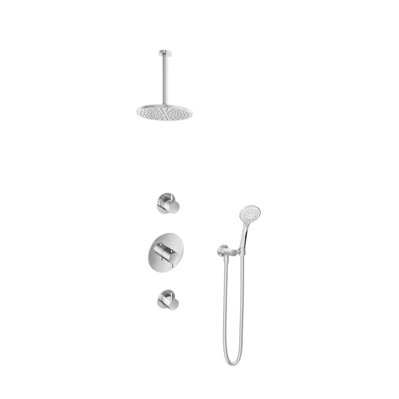 Hotbath IBS 2R Get Together inbouw doucheset Laddy rond - chroom - met ronde 3 standen handdouche - 20cm hoofddouche - met plafondbuis 30cm - zonder glijstang Limited Edition