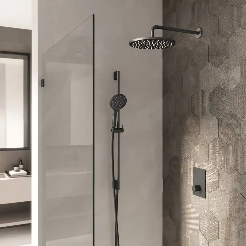 Nieuw Model Hotbath Cobber IBS23 inbouw doucheset - chroom - met ronde 3 standen handdouche - 30cm hoofddouche - met wandarm - glijstang met uitlaat