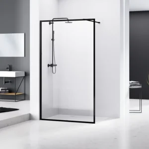 Van Rijn Products ST04KP inloopdouche 100cm omkaderd zwart Betrouwbaar