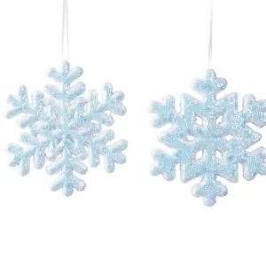 Sneeuwvlok foam d20l2 cm wit a2 Favoriet