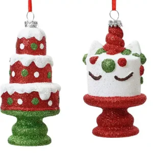 Cake plastic l6.8b6.8h12 cm rood/wit a2 Betaalbaar