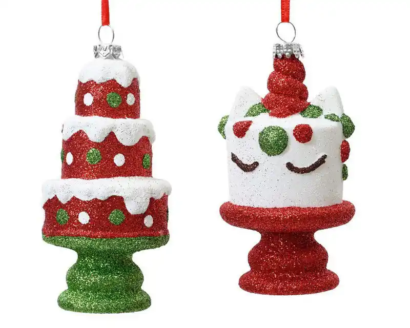 Cake plastic l6.8b6.8h12 cm rood/wit a2 Betaalbaar
