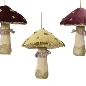 Bestseller Paddenstoel fluweel l10b10h12 cm a3