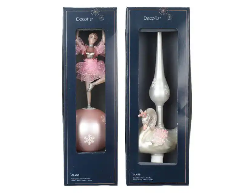 Piek glas l9.9b5.7h29 cm wit Speciale Aanbieding