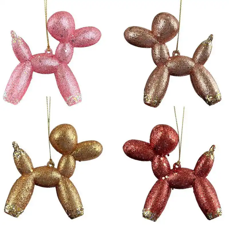 Plastic ballon hond 2A 9 cm ornament III Beste Prijs