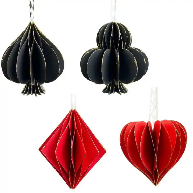Papieren pook 4A 10 cm ornament Nieuwe Collectie