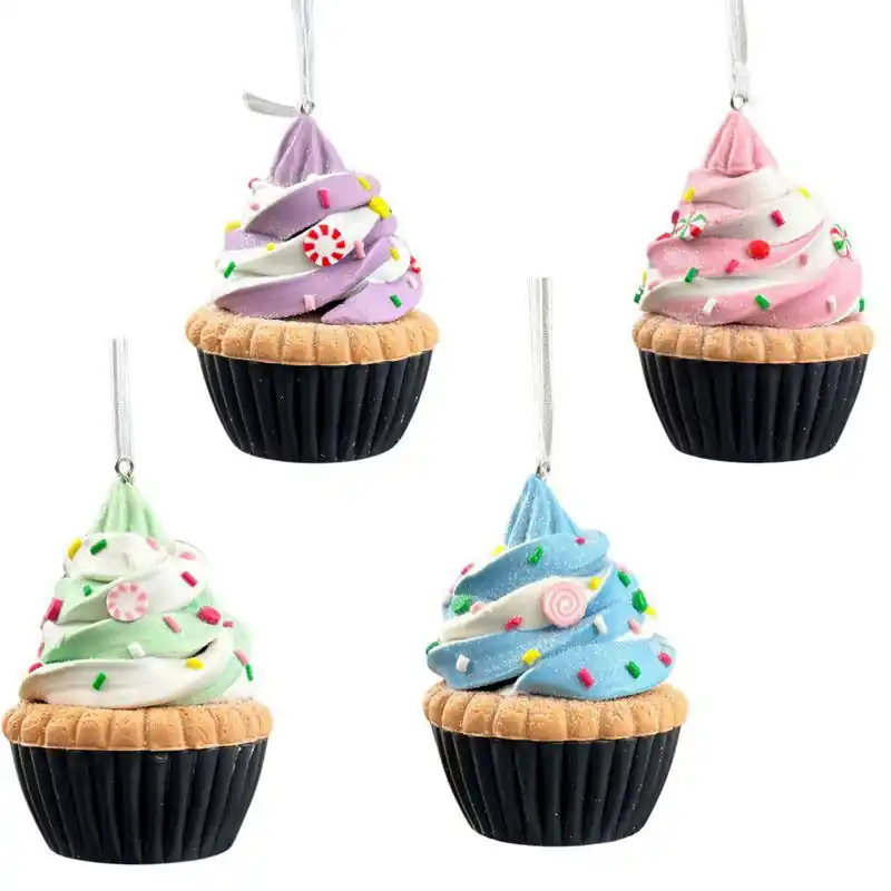 Veilige Betaling Kleideeg cupcake 4A 8,5 cm ornament