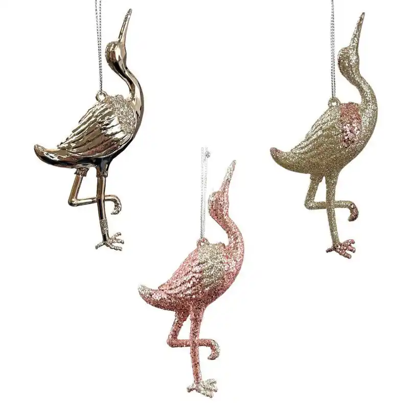 Plastic flamingo 3A 14 cm ornament Favoriet