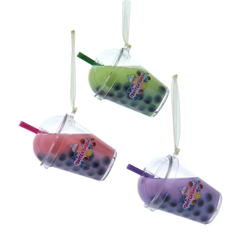 Plastic bubble theekopje 3A 9 cm ornament Favoriet