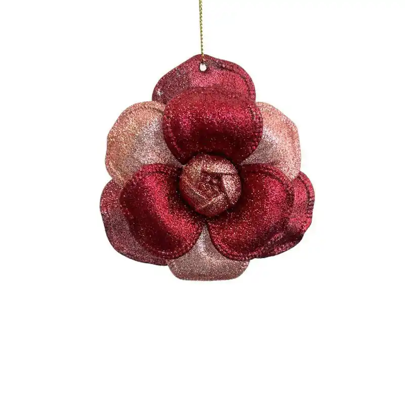 Plastic bloem 10 cm ornament VIII Merkproduct