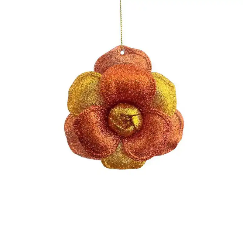 Plastic bloem 10 cm ornament VII Gratis Retour