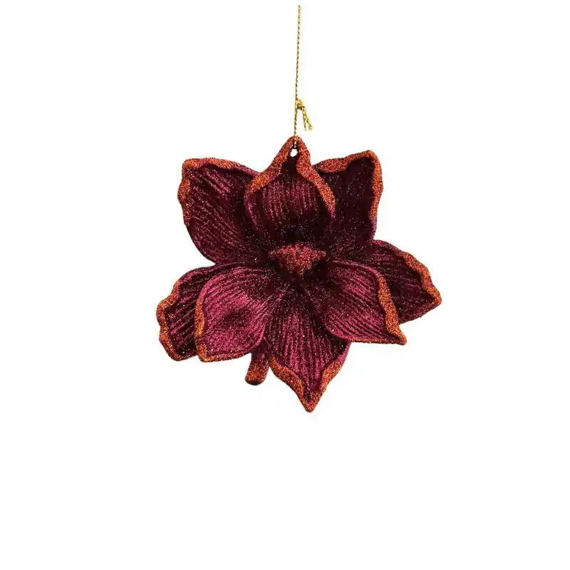 Plastic bloem 10 cm ornament III Favoriet