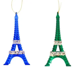6 inch Eiffel Tower Ornament X 2. III 5x5x10 cm kerstornament Rechtstreeks Van De Fabrikant