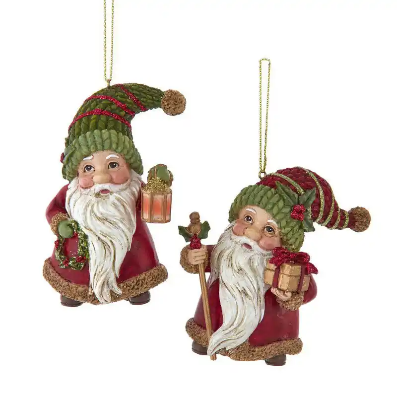 Resin kabouter kerstman 2A 7,5 cm ornament Groothandel