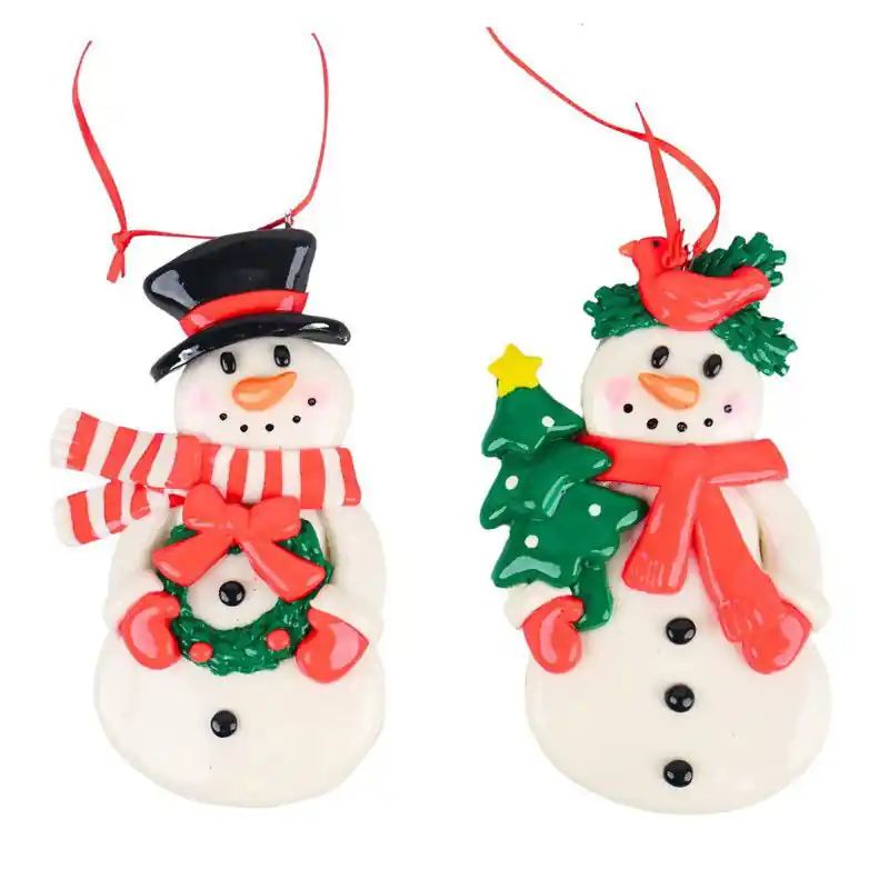 Professioneel Claydough sneeuwpop 2A 11 cm ornament