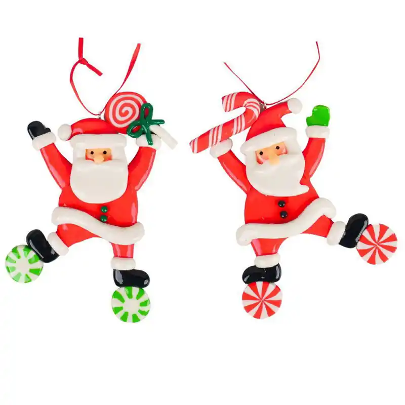 Voordeelprijs Claydough snoep kerstman 2A 12 cm ornament