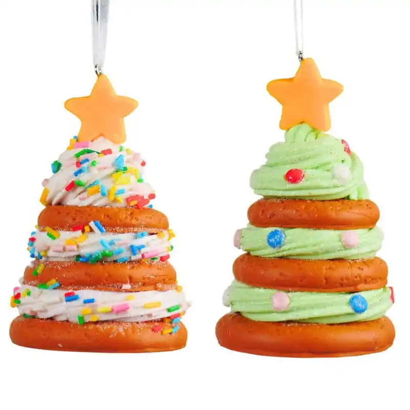 3 inch Clay Dough Cookie/ Candy Tree Orna X 2. 5x5x10 cm kerstornament Tijdelijk Beschikbaar