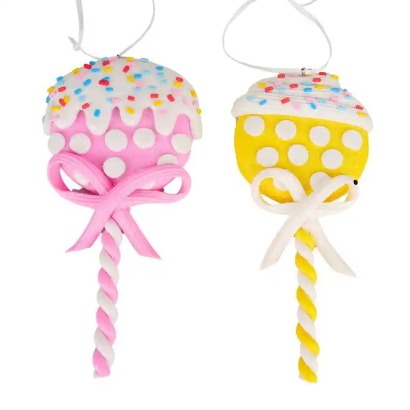 5.25 inch -5.875 inch H Clay Dough Lollipop Orna X 2. 5x5x10 cm kerstornament Meest Verkocht