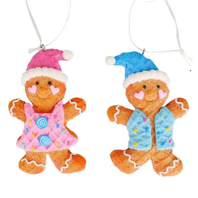 4.125 inch H Dough Gingerbread Orna X 2. I 5x5x10 cm kerstornament Lage Kosten