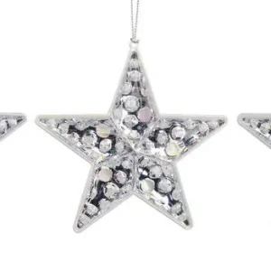 4.5 inch Star Orna X 3. 5x5x10 cm kerstornament Gratis Retour