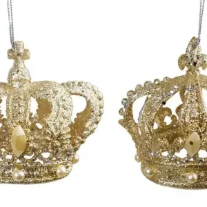 Rechtstreeks Van De Fabrikant 3.6 inch Crown Orna X 2. 5x5x10 cm kerstornament