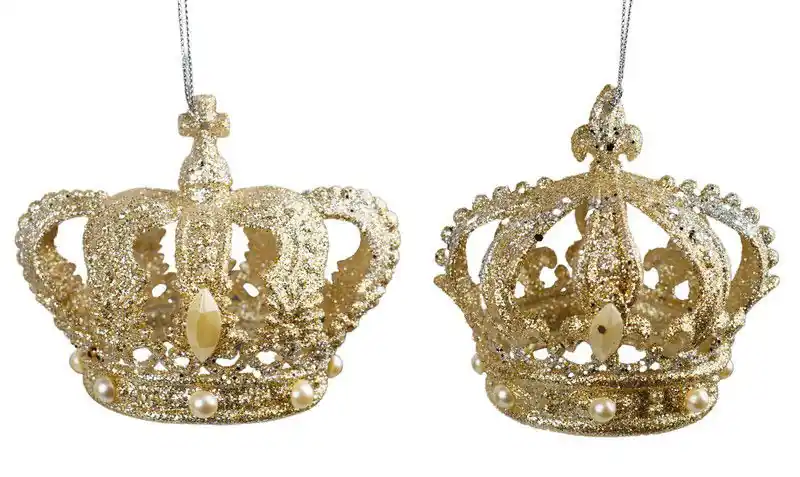 Rechtstreeks Van De Fabrikant 3.6 inch Crown Orna X 2. 5x5x10 cm kerstornament