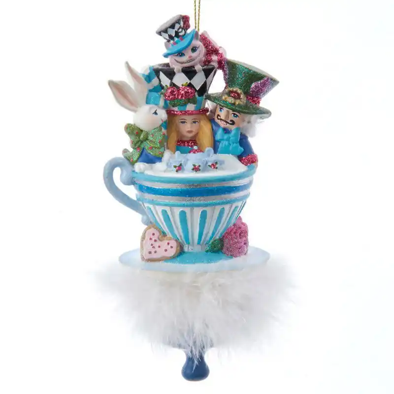 Premium 6.25 inch Hllywd Hats Alice Teaparty Orn 22,352x15,494x14,478 cm kerstornament