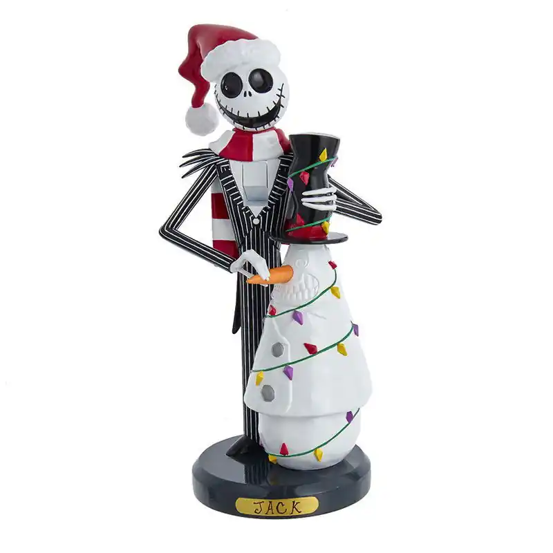 Geld-Terug-Garantie 11 inch Nightmare Jack & Snowman Nutcracker 30,734x16,256x16 cm kerstornament
