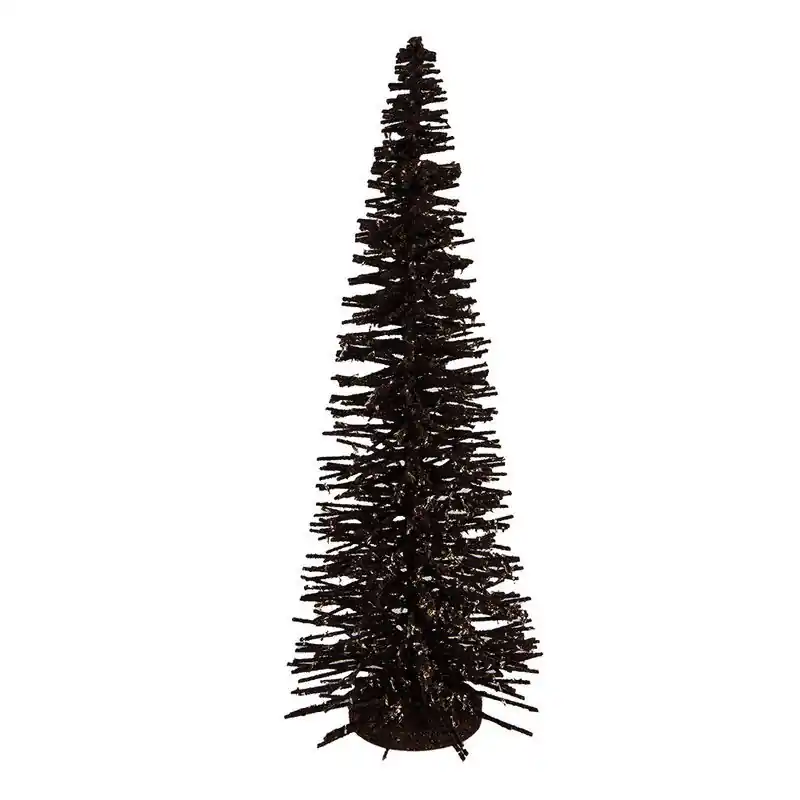 Tijdelijk Beschikbaar Clayre & Eef Kerstdecoratie Beeld Kerstboom Ø 20x50 cm Bruin Hout