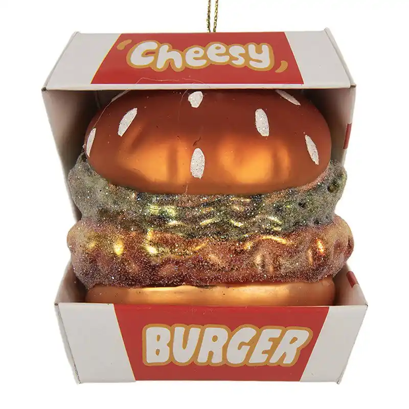 Weekendaanbieding Clayre & Eef Kersthanger 7x7x8 cm Rood Glas