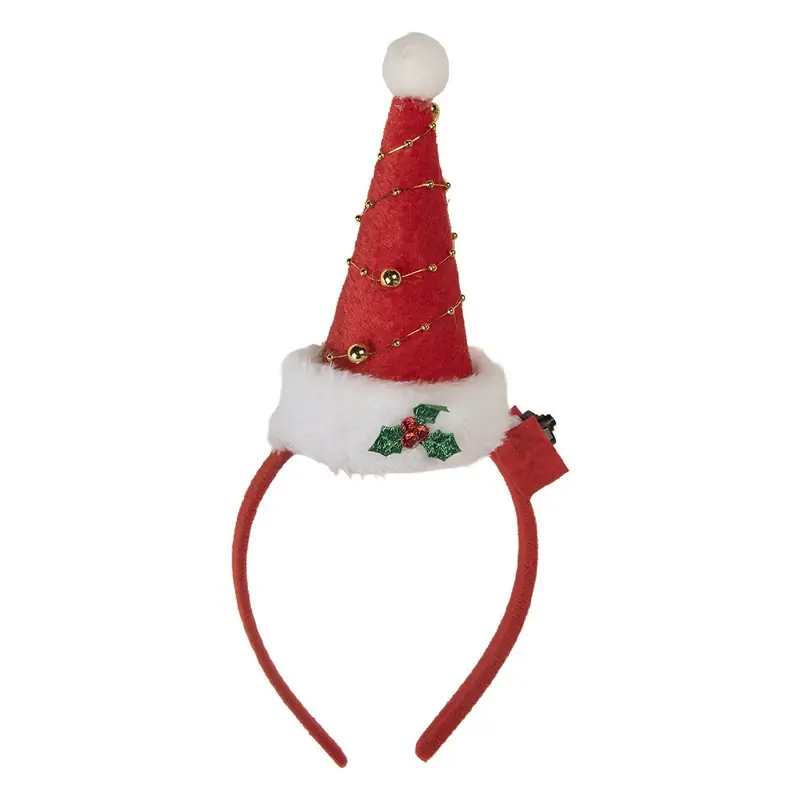 Voordeelprijs Clayre & Eef Kerst Haarband 27 cm Rood Kunststof