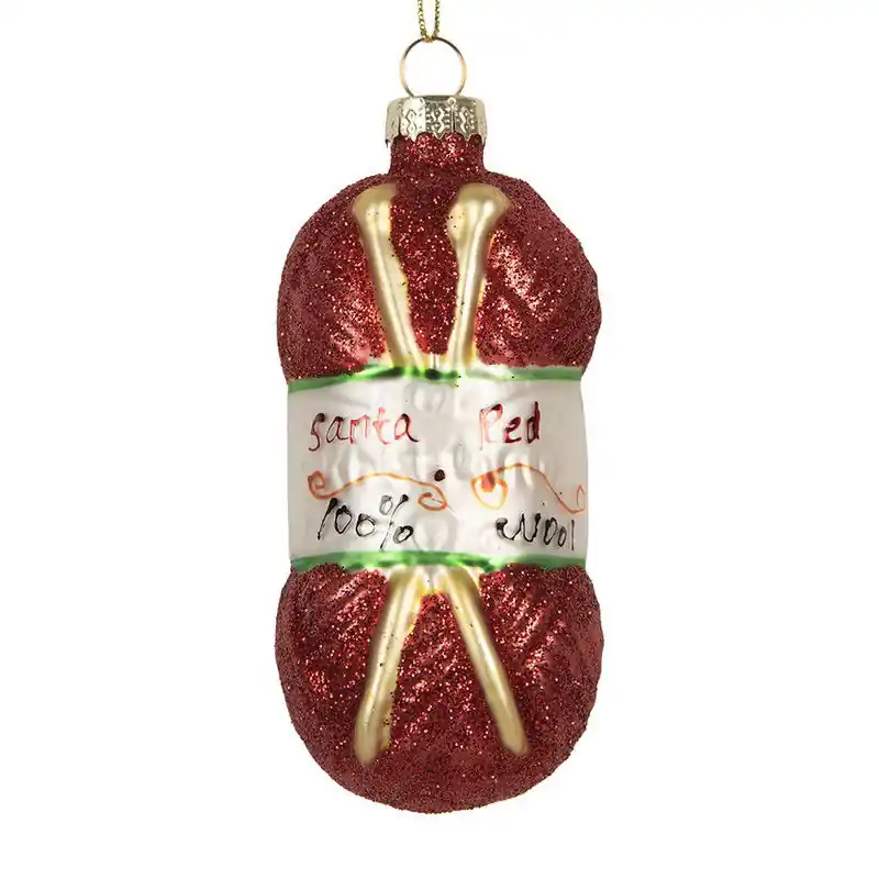 Voordeelprijs Clayre & Eef Kersthanger 8x8x8 cm Rood Glas
