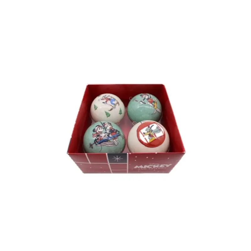 Nieuw Box kerstbal mickey 4st
