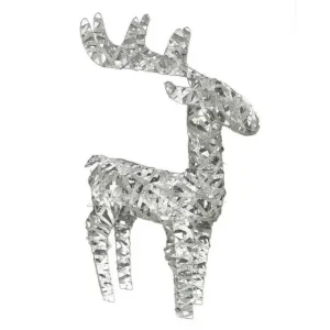 Modern Metalen Rendier met 50 LEDs - Kerstverlichting - 66cm hoog