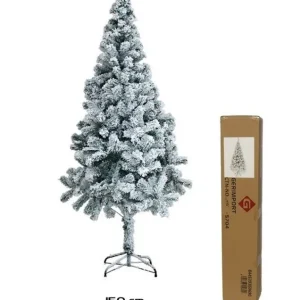 Professioneel Kerstboom - Dennenboom - Kunstkerstboom Snelle montage incl. kerstboomstandaard - 150cm, Sneeuw