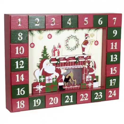 Adventskalender Open Haard met LEDS Bulkbestelling