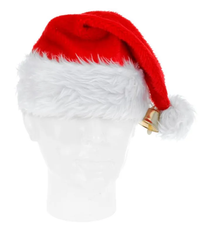 Hete Deal 5 stuks! Kerstmuts deluxe met bel