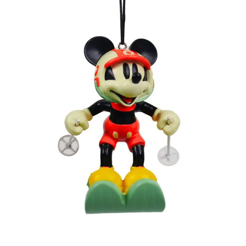 3D Ornament Mickey Ski 7x9x9,5 cm kerstornament Garantie Inbegrepen